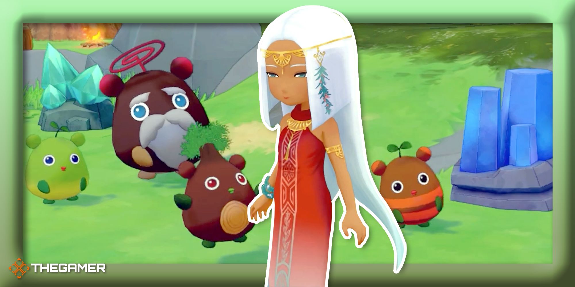 Screenshot and figure from Story Of Seasons: Pioneers Of Olive Town.