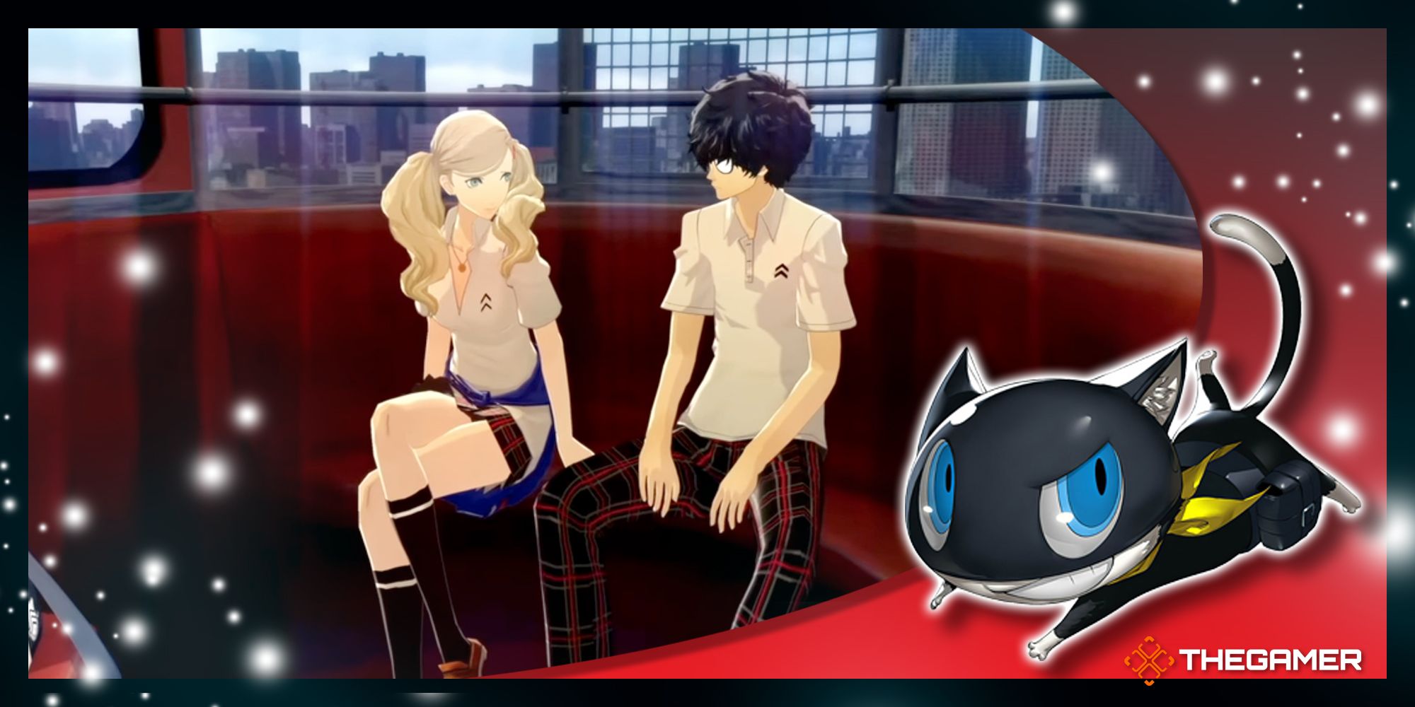 Screenshot and art from Persona 5 Royal.