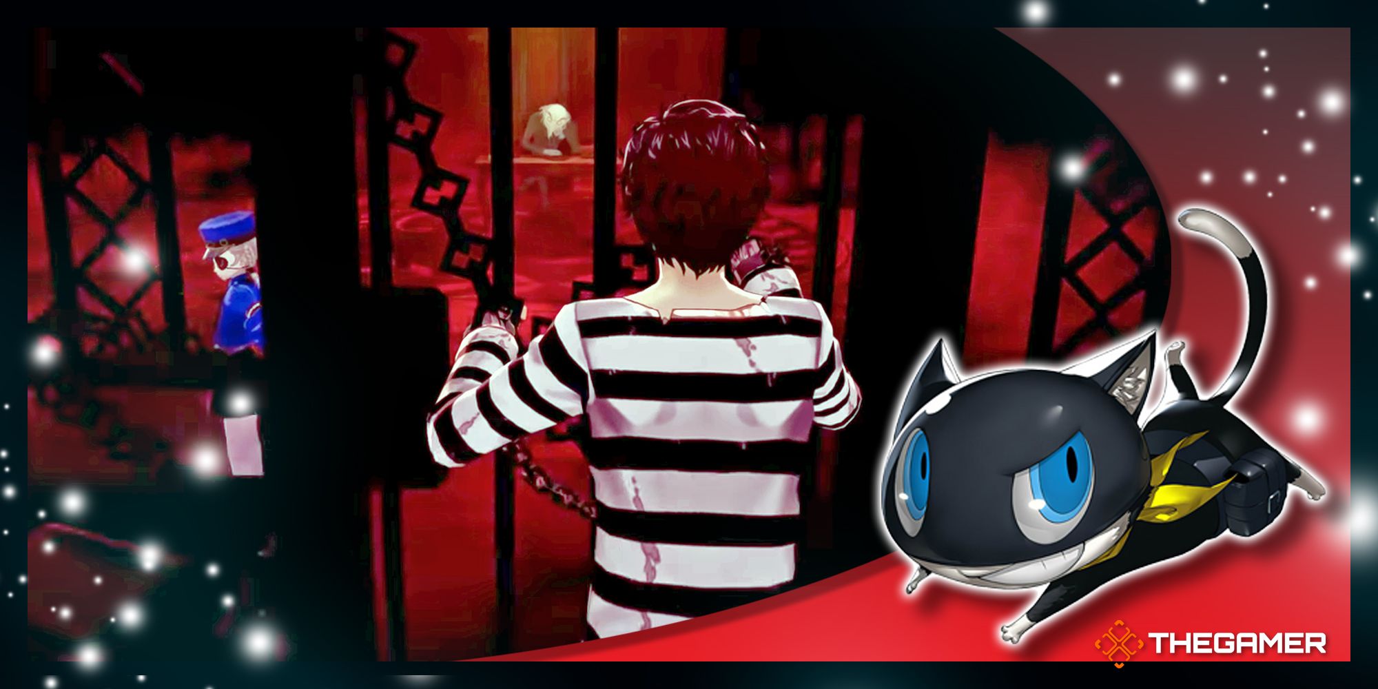 Screenshot and art from Persona 5 Royal.