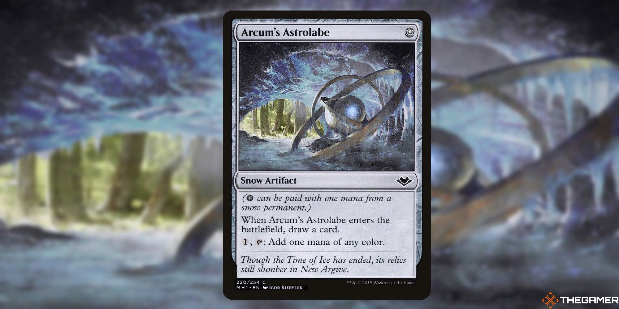 Arcum's Astrolabe card and art background