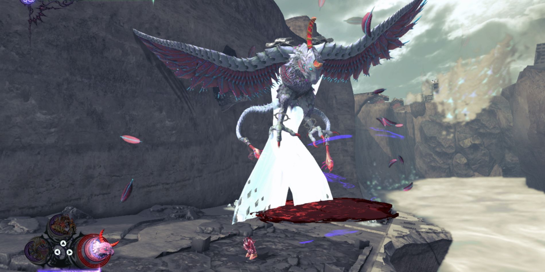 Bayonetta summoning Malphas in Bayonetta 3.