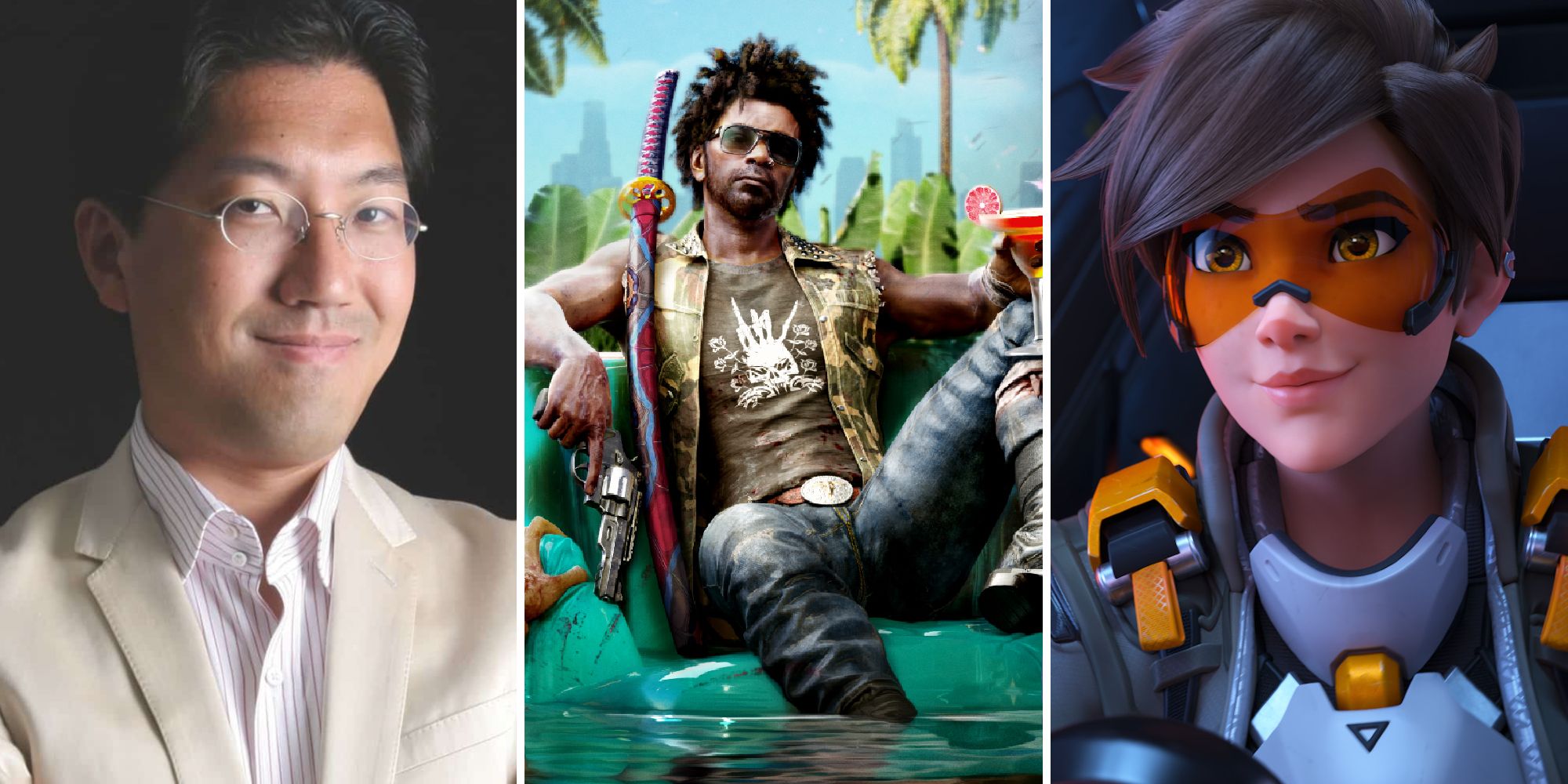 Yuji Naka, main character from Dead Island 2, and Tracer