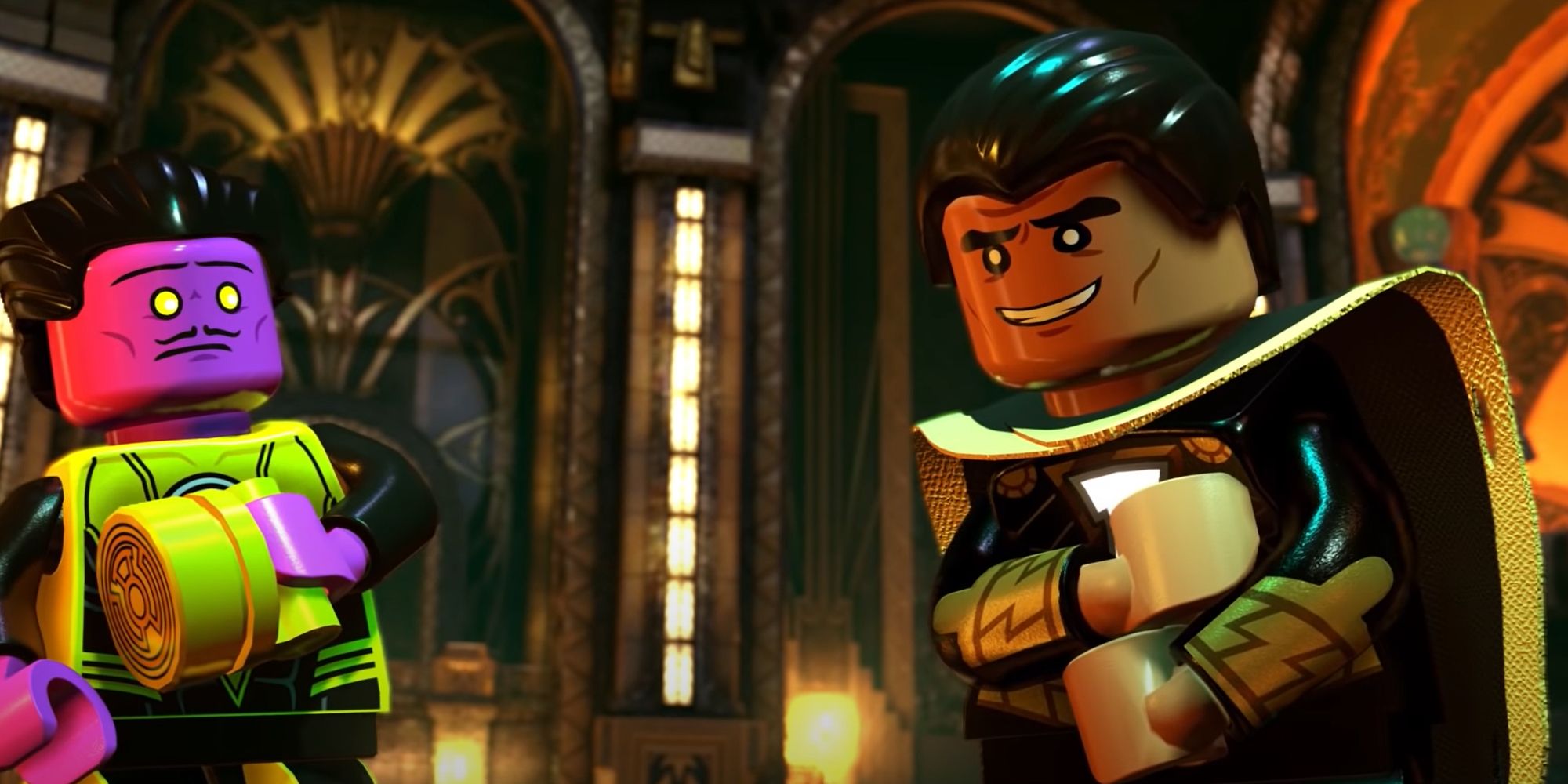 Black Adam And Sinestro In Lego DC Super-Villains