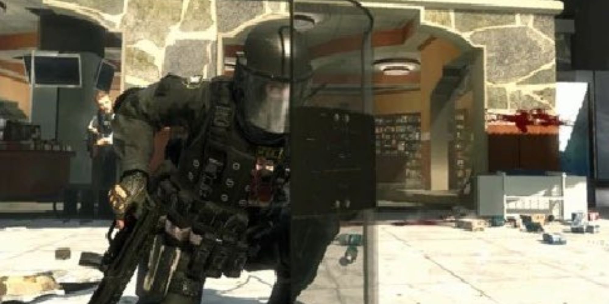 COD MW2 Character With Riot Shield
