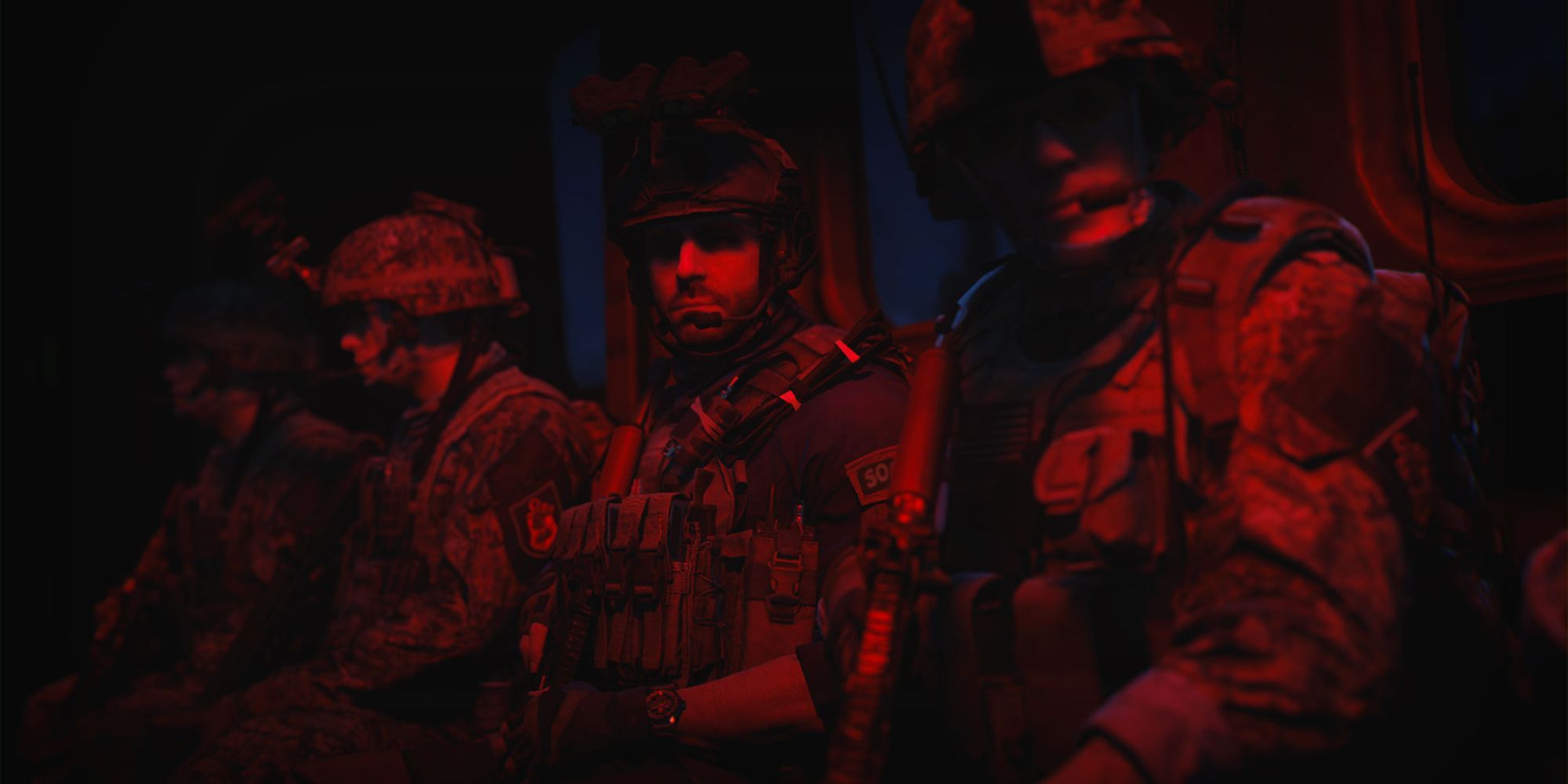 COD MW2 Taskforce In Helicopter With Red Light