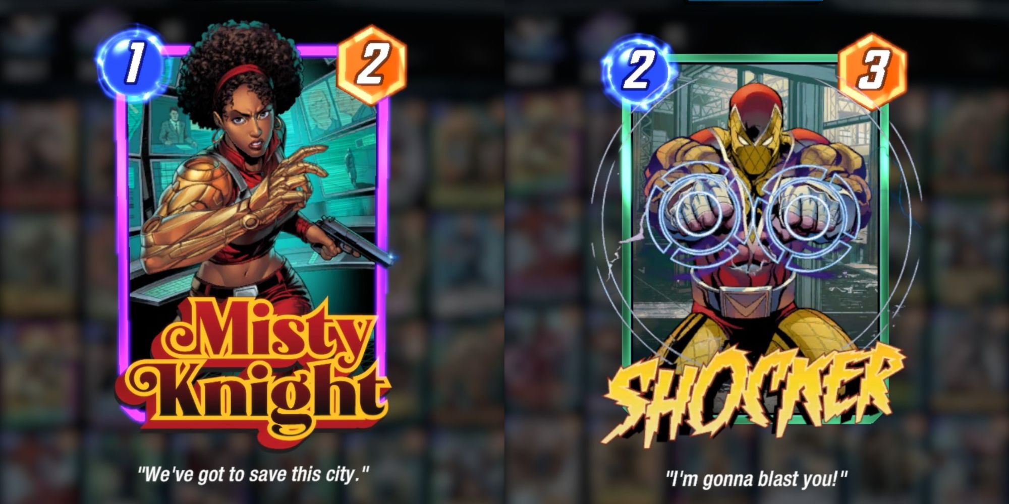 Marvel Snap Misty Knight Shocker