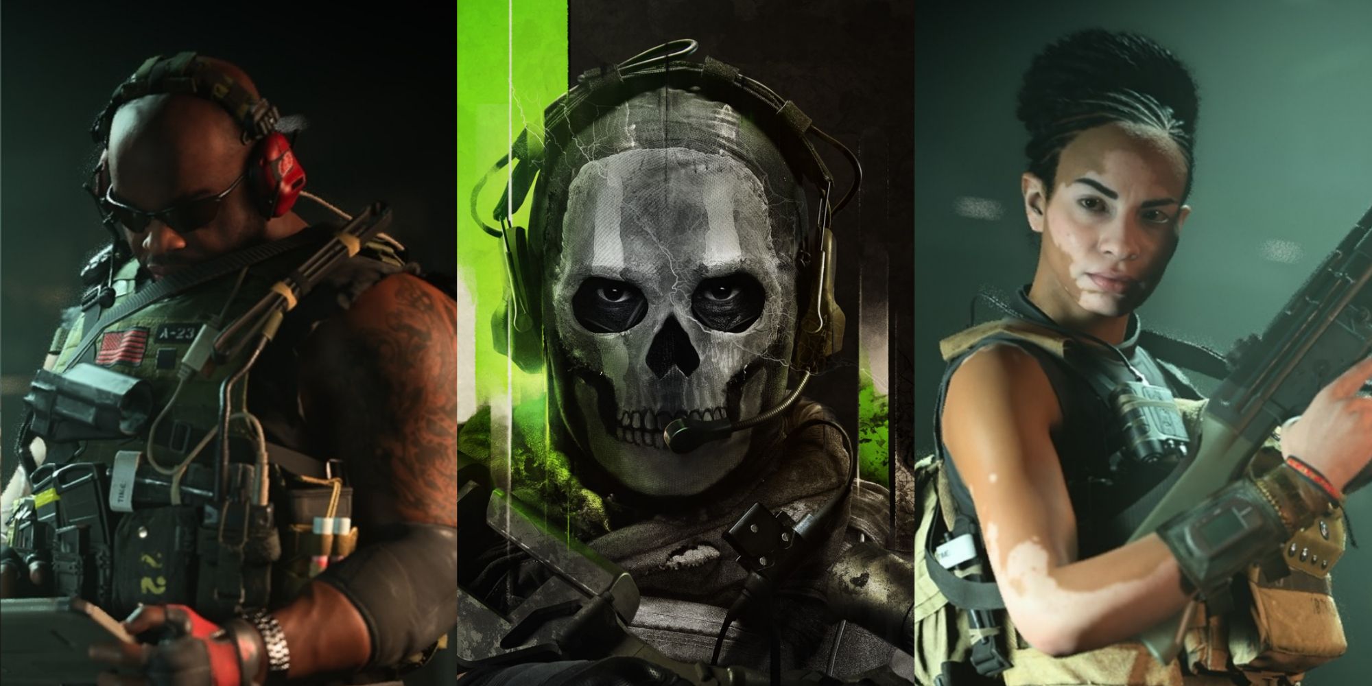 Call of Duty Modern Warfare 2 Title Screen and Playable Characters