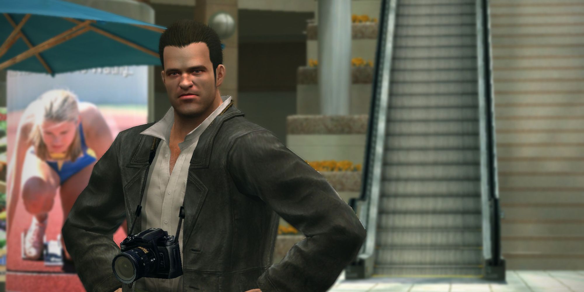 Dead Rising Screenshot Of Frank West in the Mall
