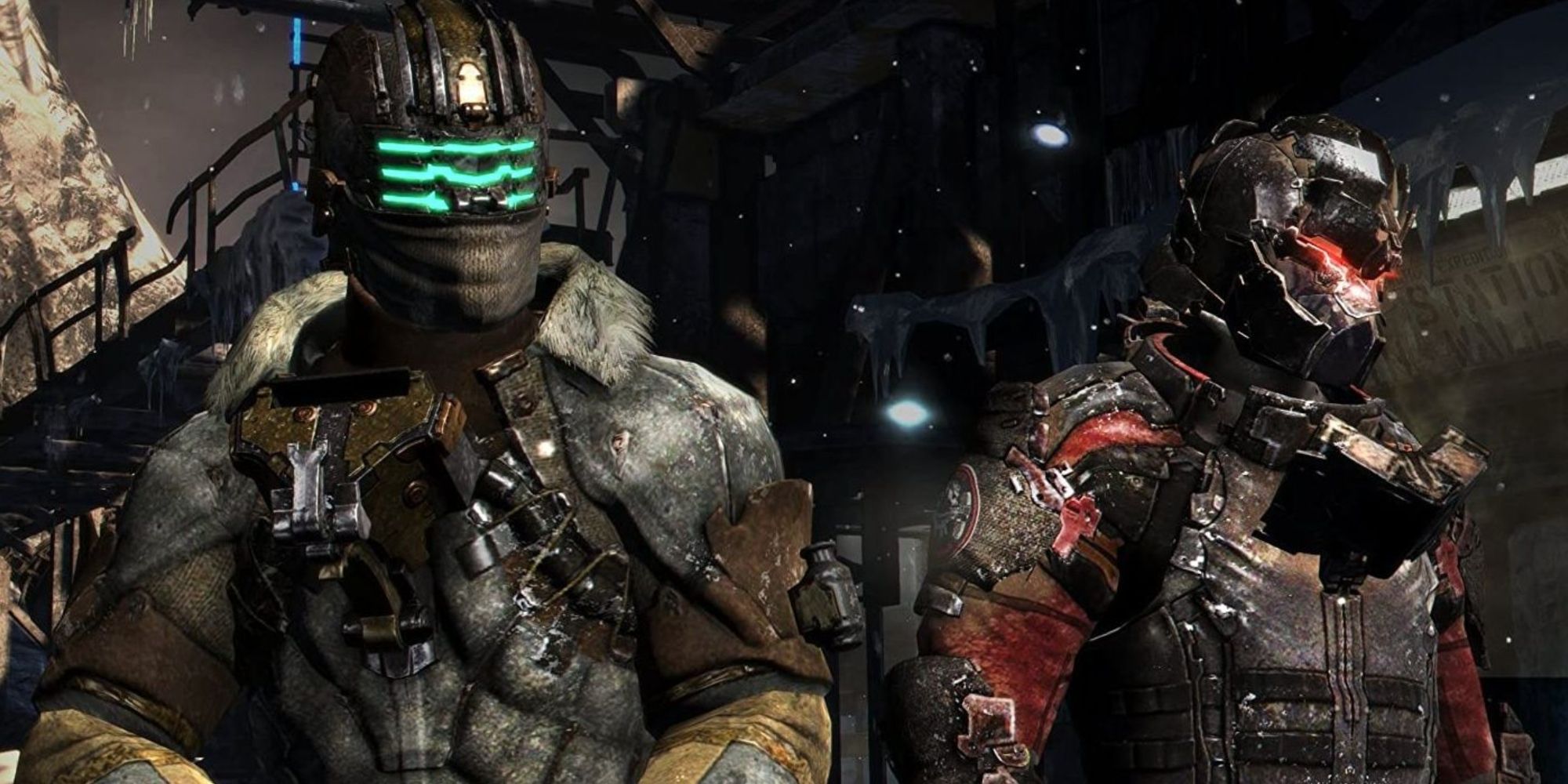 Screenshot of co-op characters in Dead Space 3