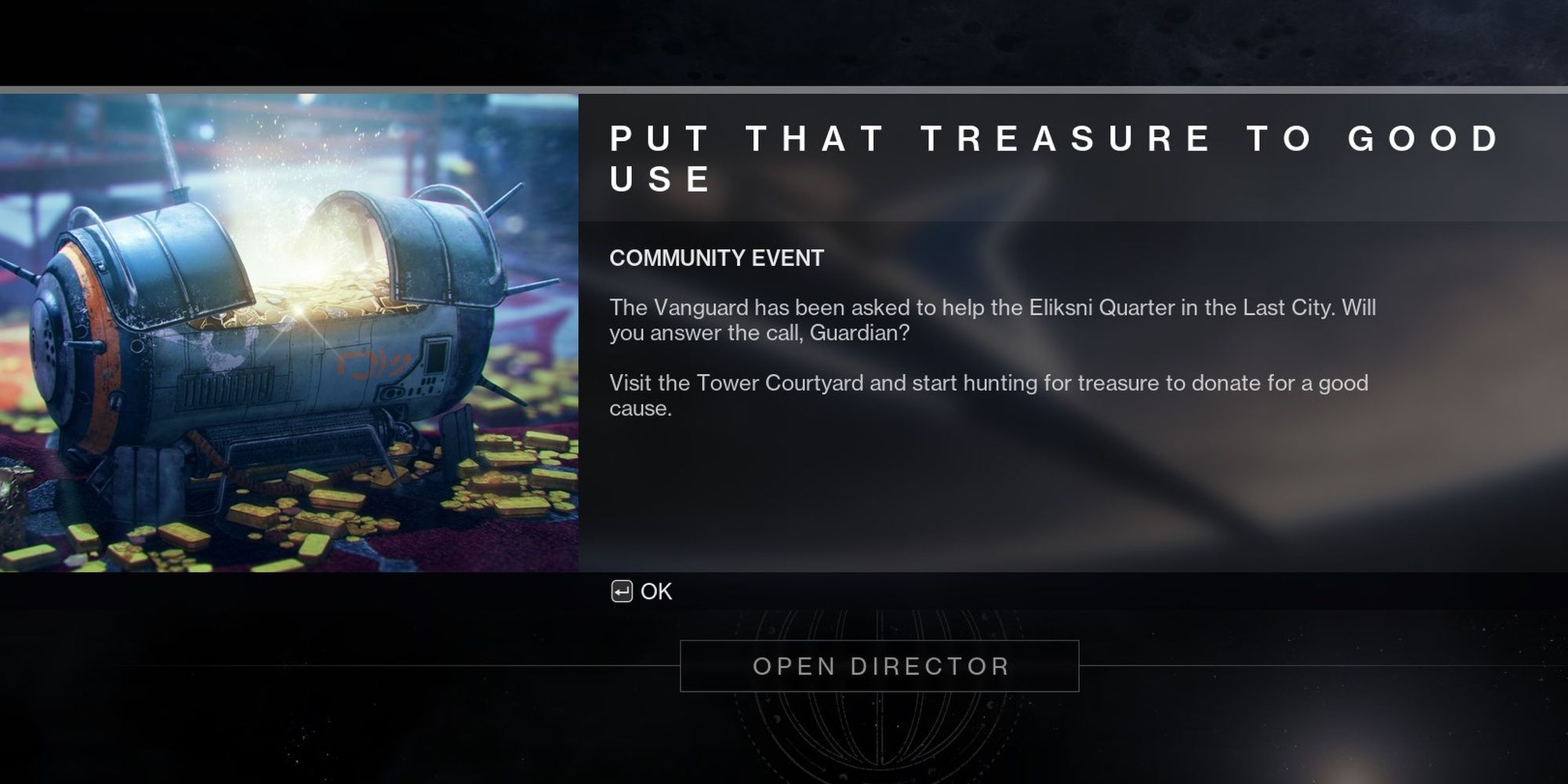 Destiny 2 Plunder Community Event Login Message