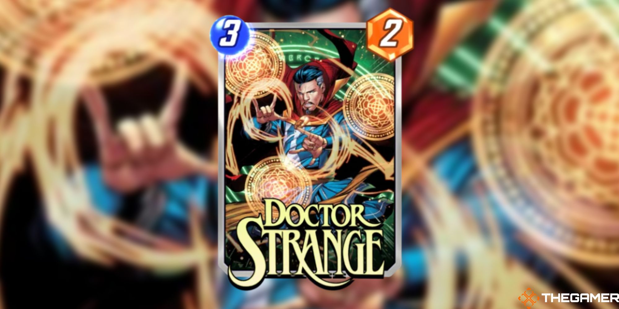 Marvel Snap - Doctor Strange on a blurred background