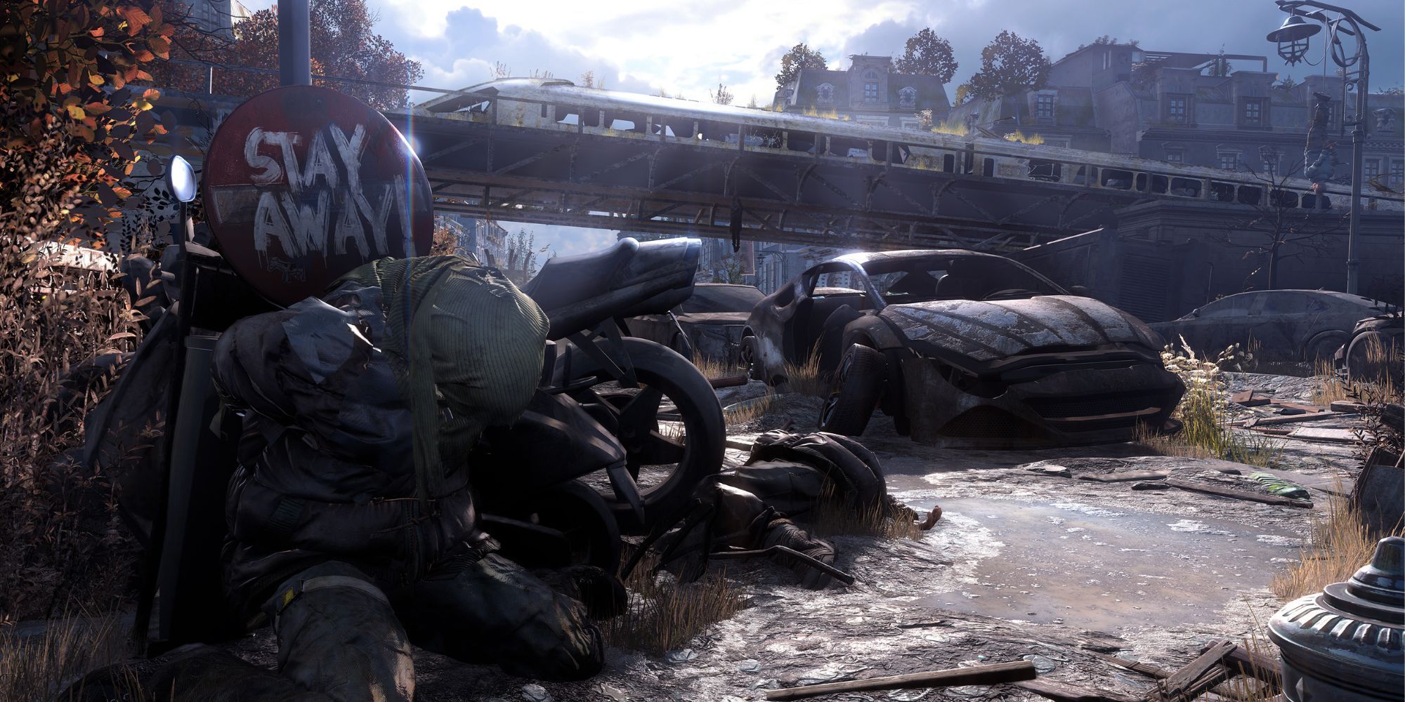 Pile of trash in abandoned city in Dying Light 2