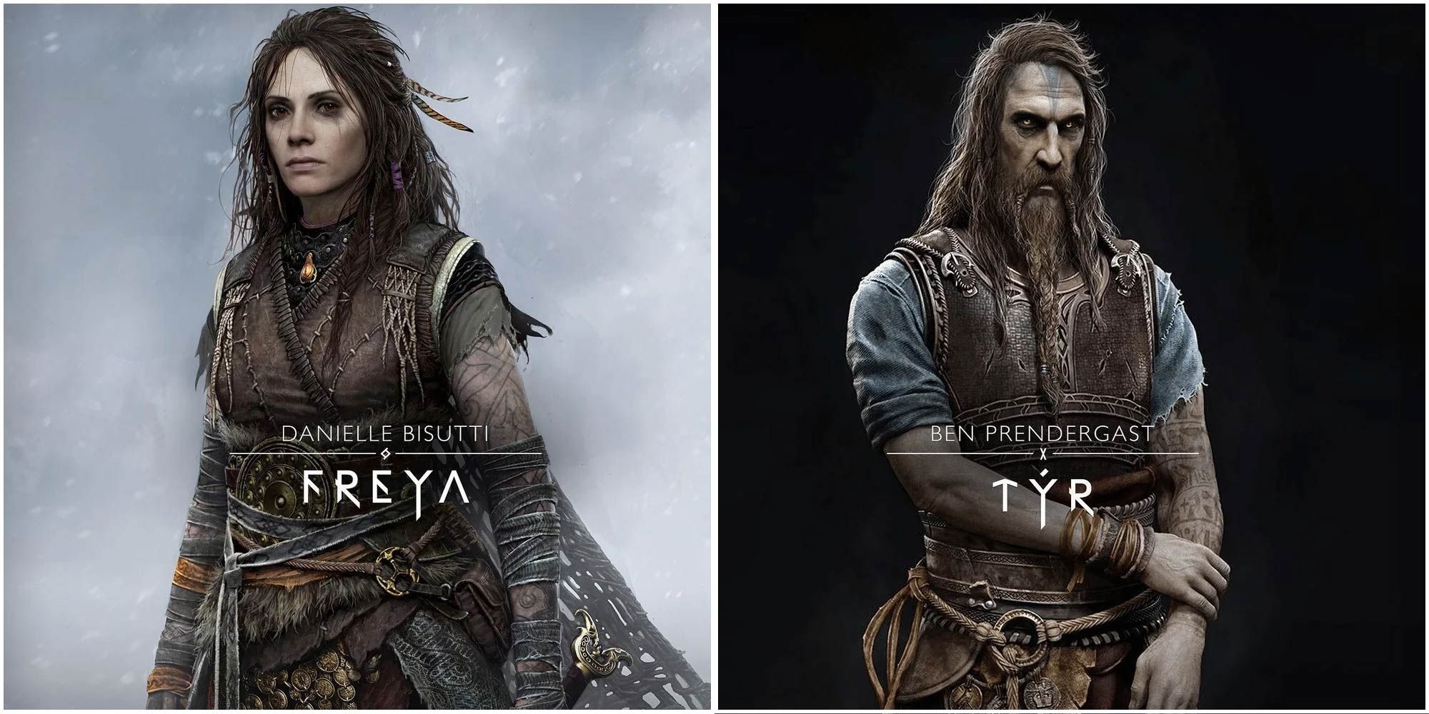 Freya and Tyr, from God of War Ragnarok