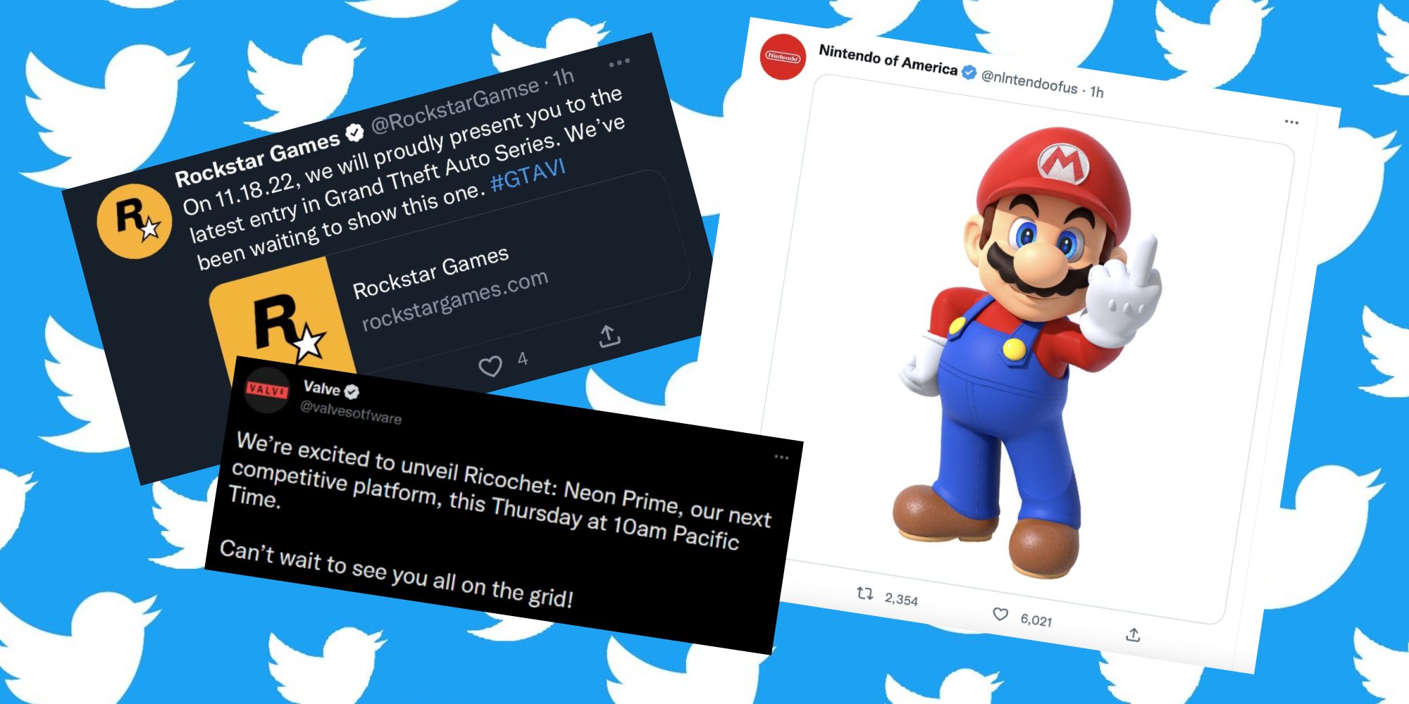 Twitter users impersonating Rockstar, Valve, and Nintendo of America