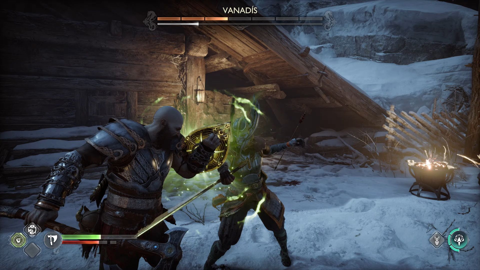 God Of War Ragnarok, Blocking Vanadis' Attack 