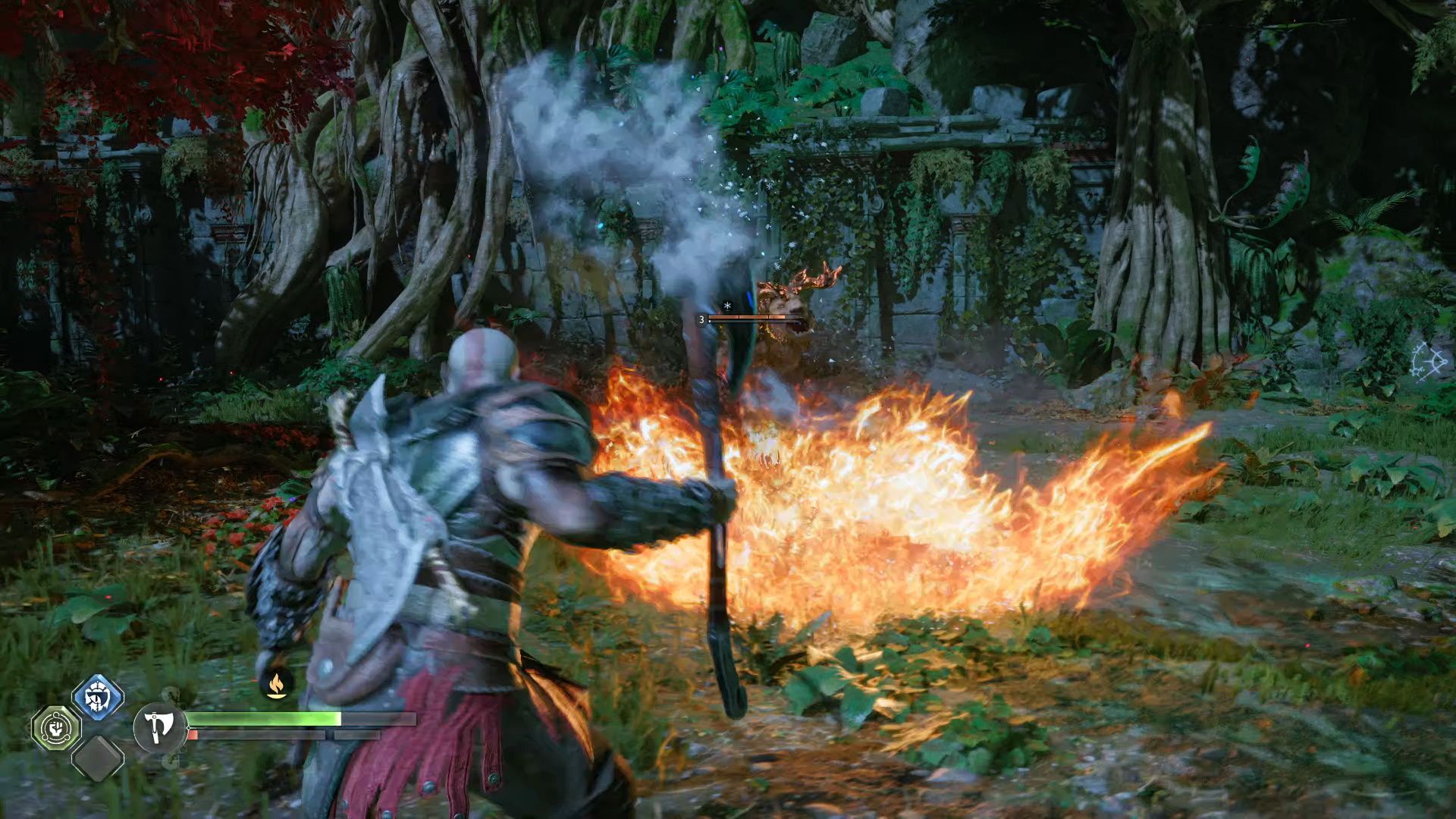 God Of War Ragnarok, Fire Wave Coming For Kratos