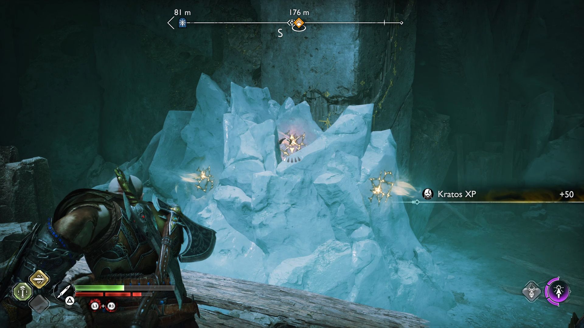 God Of War Ragnarok, Reunion, Destroying The Ice Obstruction