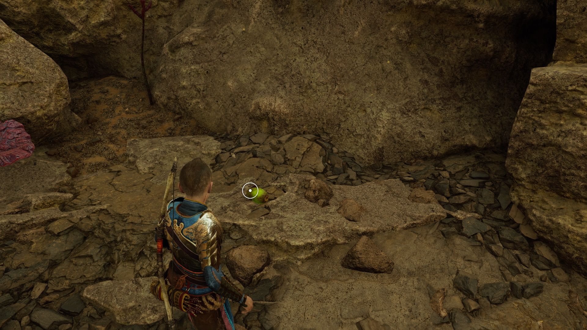 God Of War Ragnarok, The Lost Sanctuary, A Piece Of Fruit On The Ground