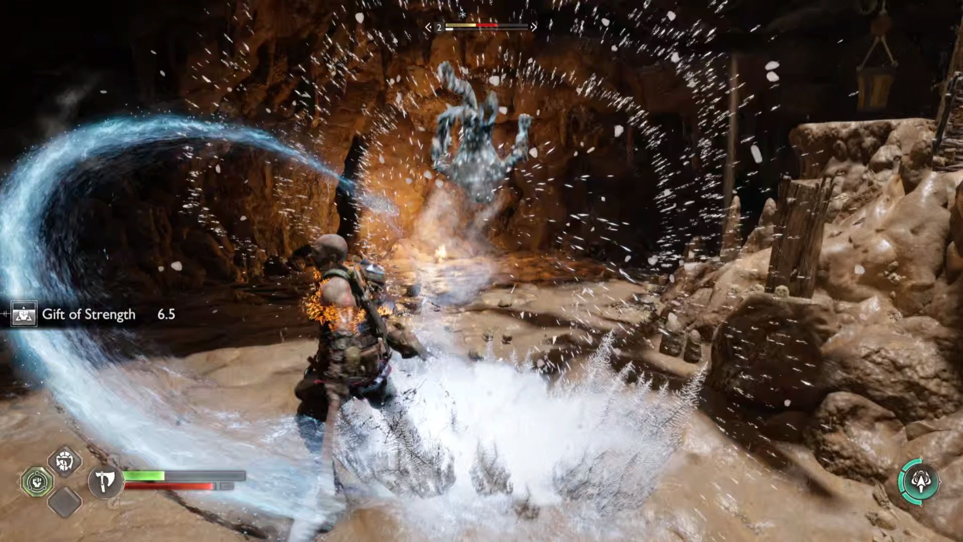 God of War Ragnarok, An Icy Attack