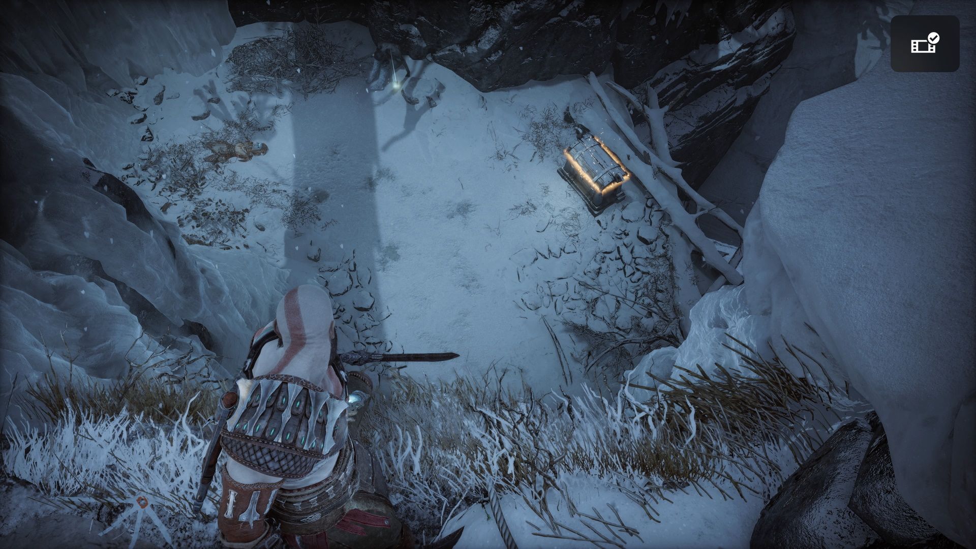 God of War Ragnarok, Chest Below The Text