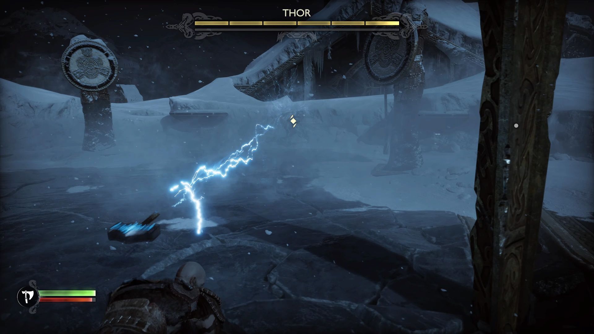 God of War Ragnarok, Dodging Thor's Hammer