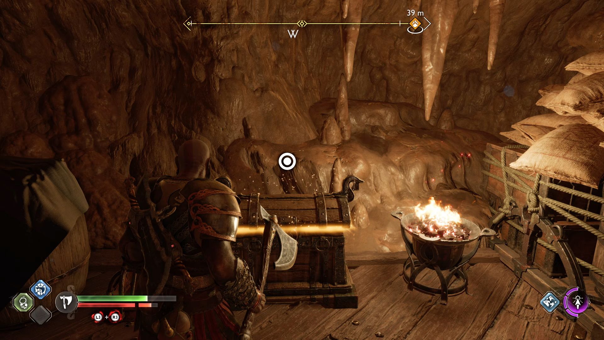 God of War Ragnarok, Hacksilver Chest In The Room With The Grims