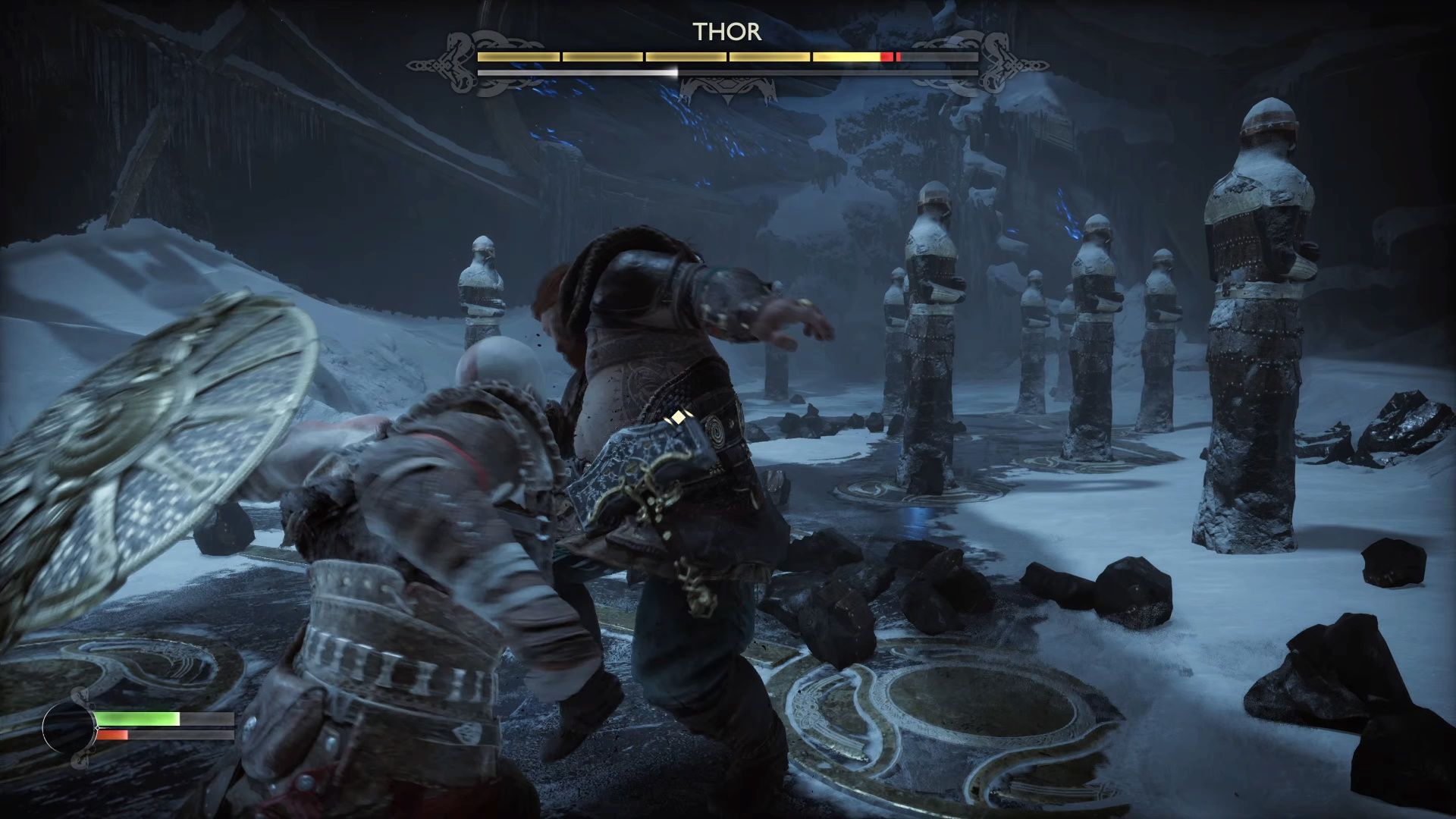 God of War Ragnarok, Parrying Thor And Smacking Him With The Shield