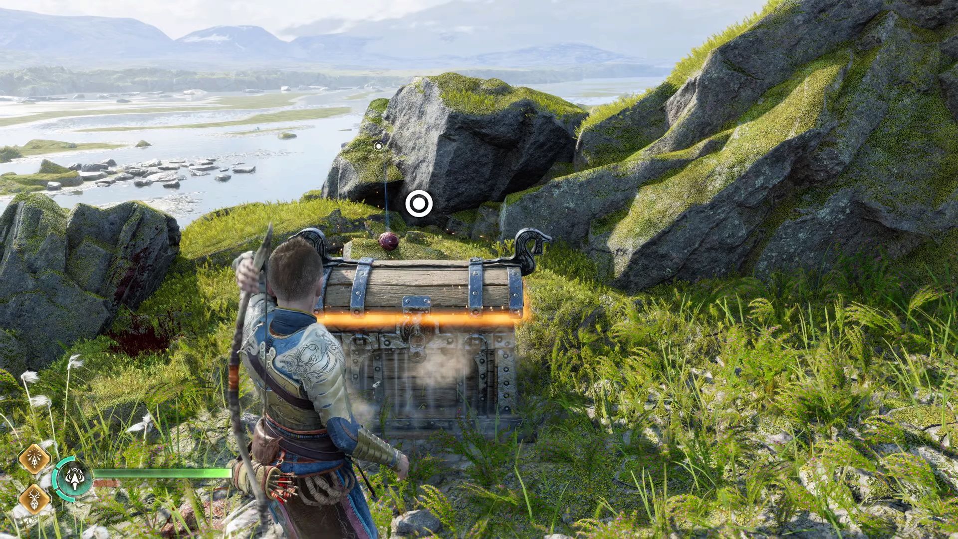 God of War Ragnarok, The Runaway, Treasure Chest On Left Side Of Map