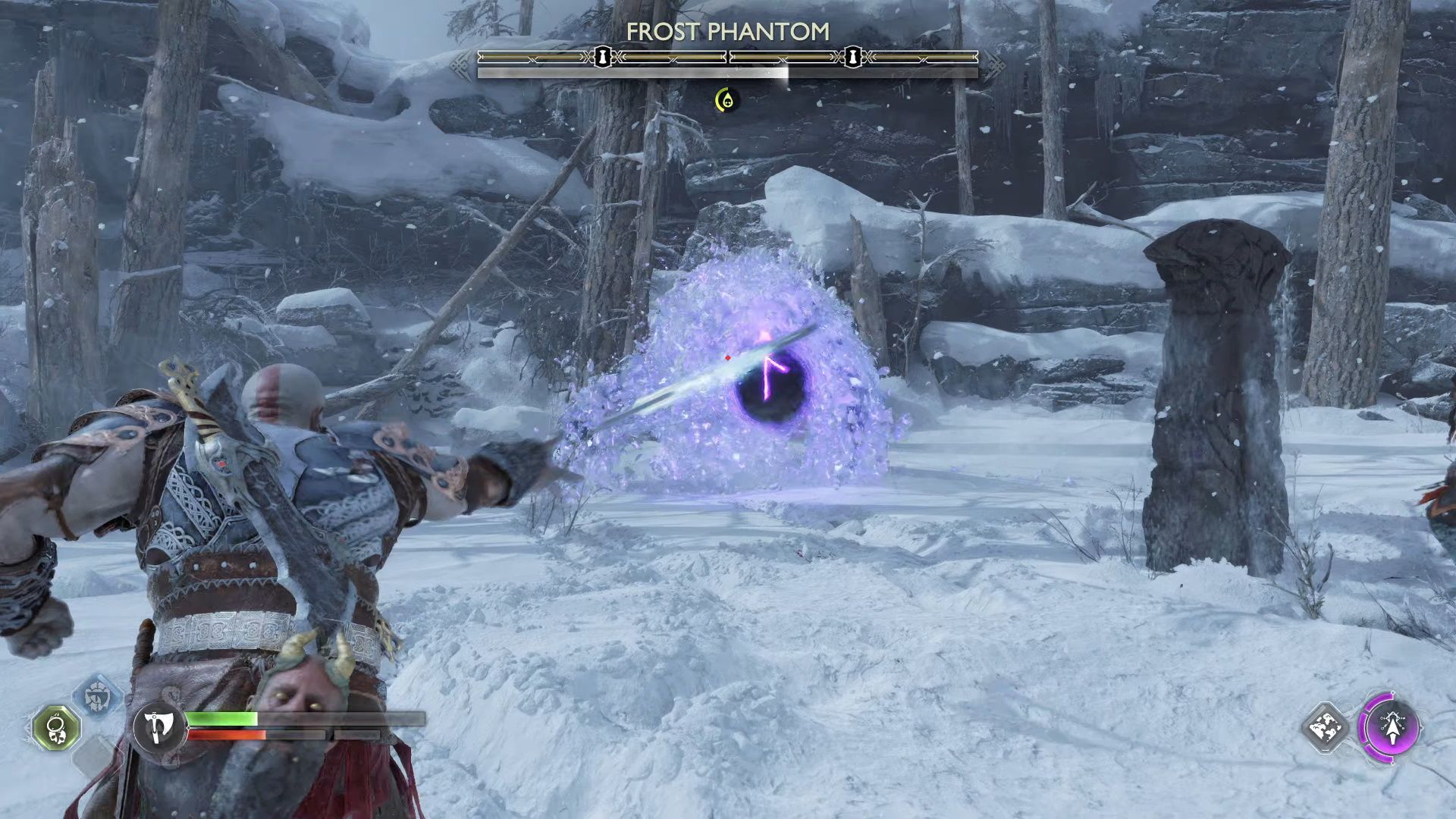 God of War Ragnarok, The Word Of Fate, Destroying The Frost Phantom's Obilisk