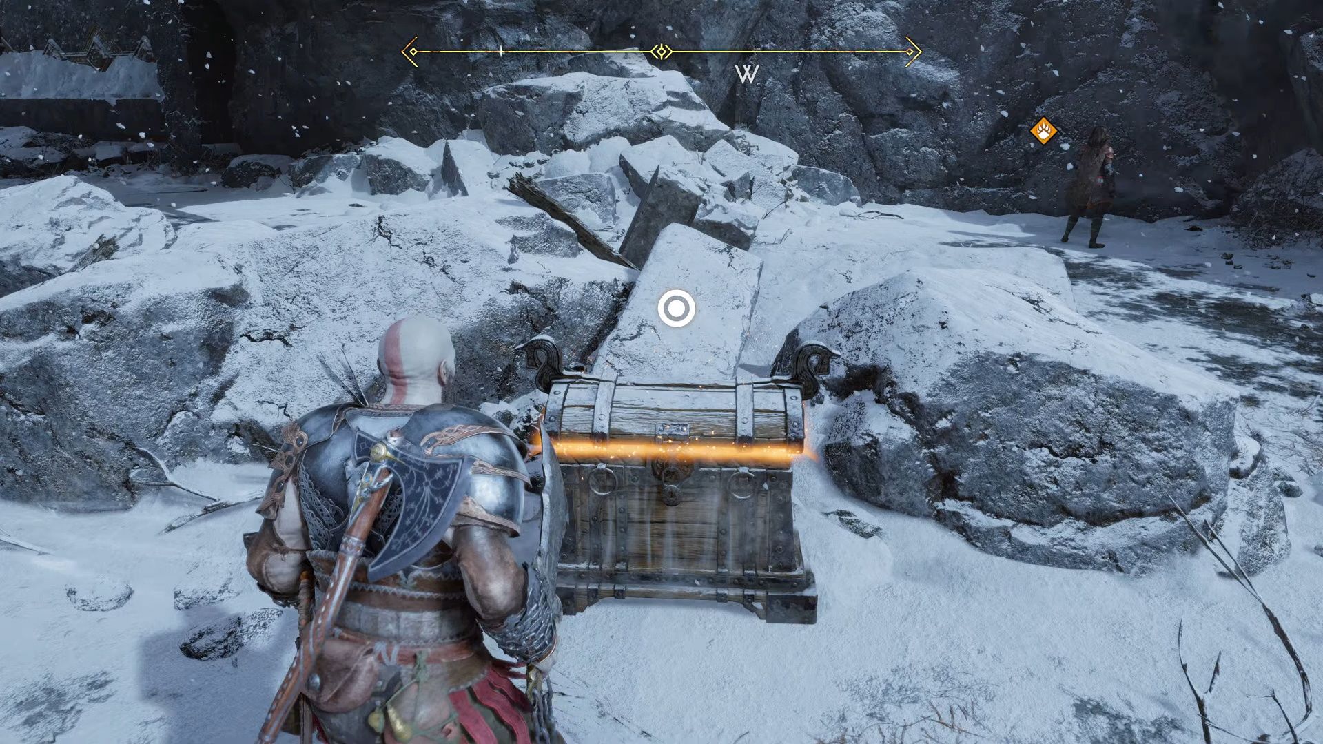 God of War Ragnarok, The Word Of Fate, First Chest At The Derelict Outpost
