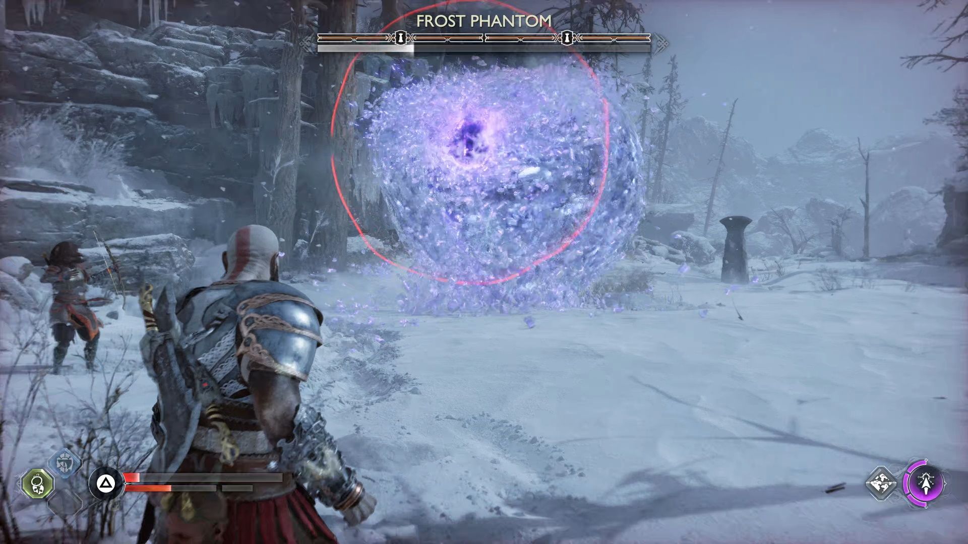 God of War Ragnarok, The Word Of Fate, Frost Phantom Unblockable Attack