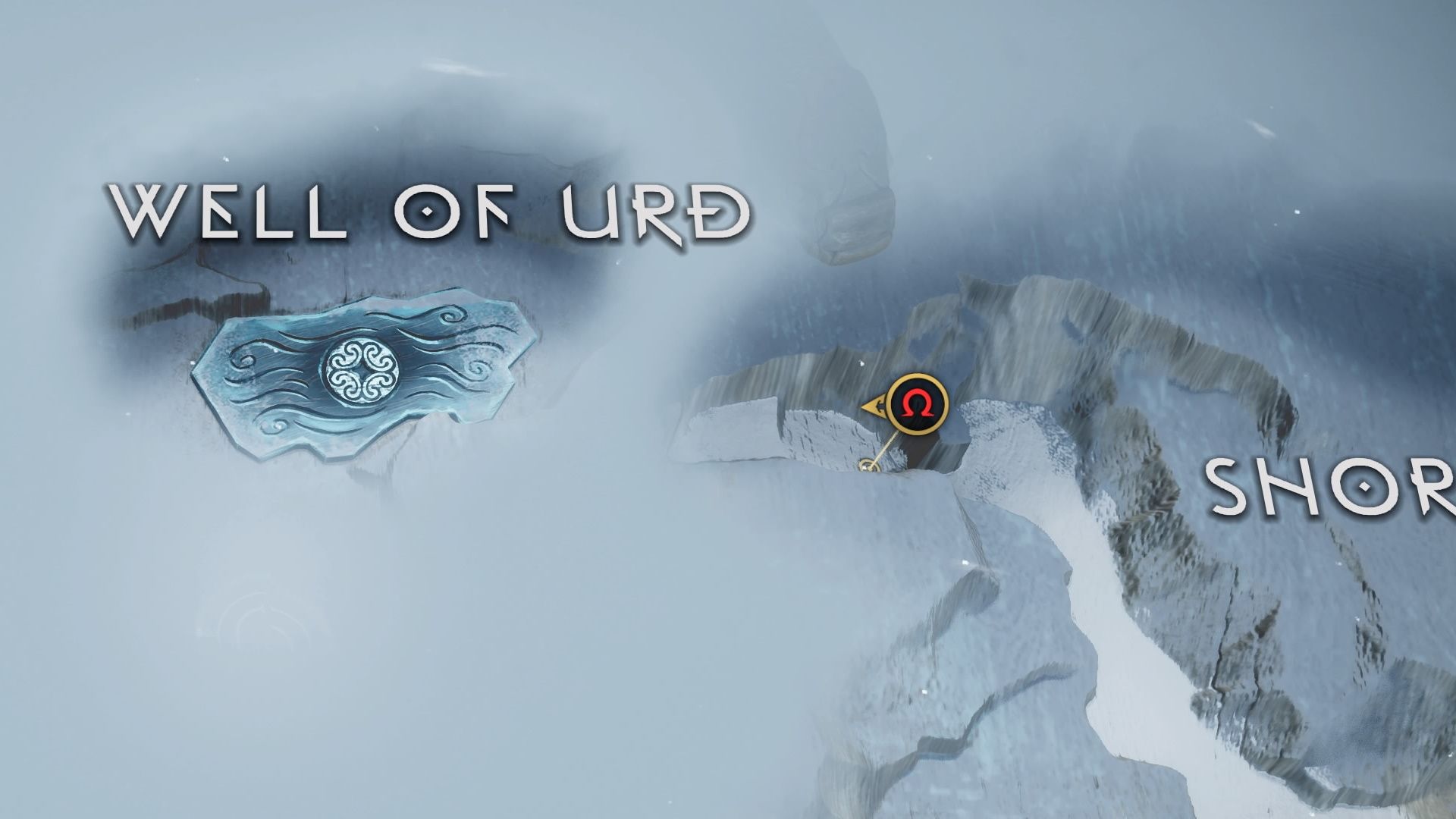 God of War Ragnarok, The Word Of Fate, Well Of Urd Map