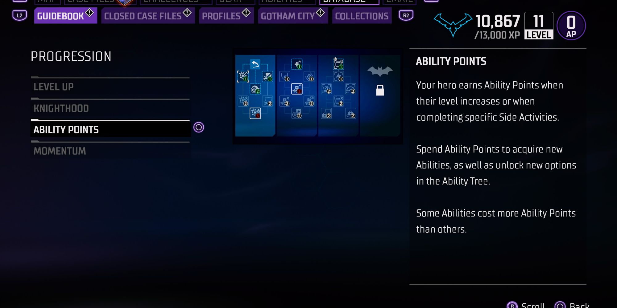 Gotham Knights Ability Points