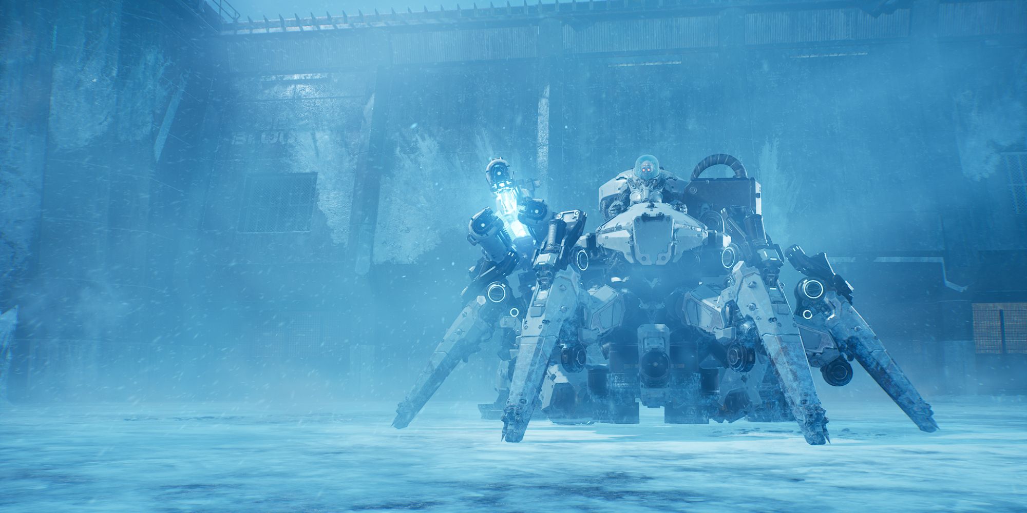 Gotham Knights Screenshot Of Mr. Freeze In Mech Suit