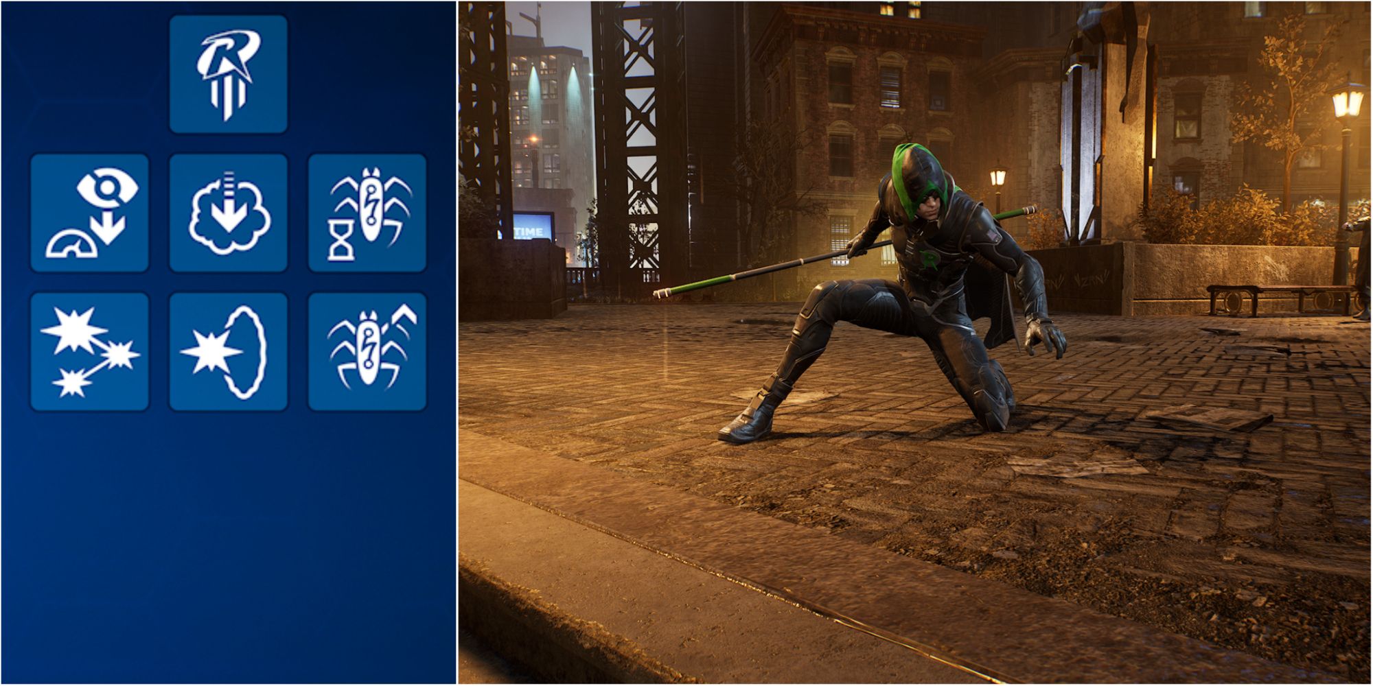 Gotham Knights Split Image Of Robin Knighthood Skill Tree