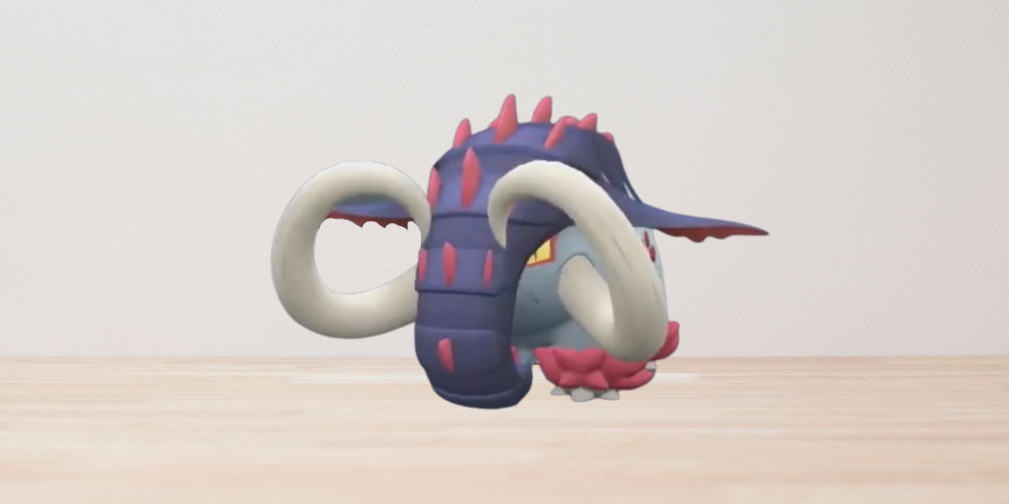 Great Tusk posing with blank background.
