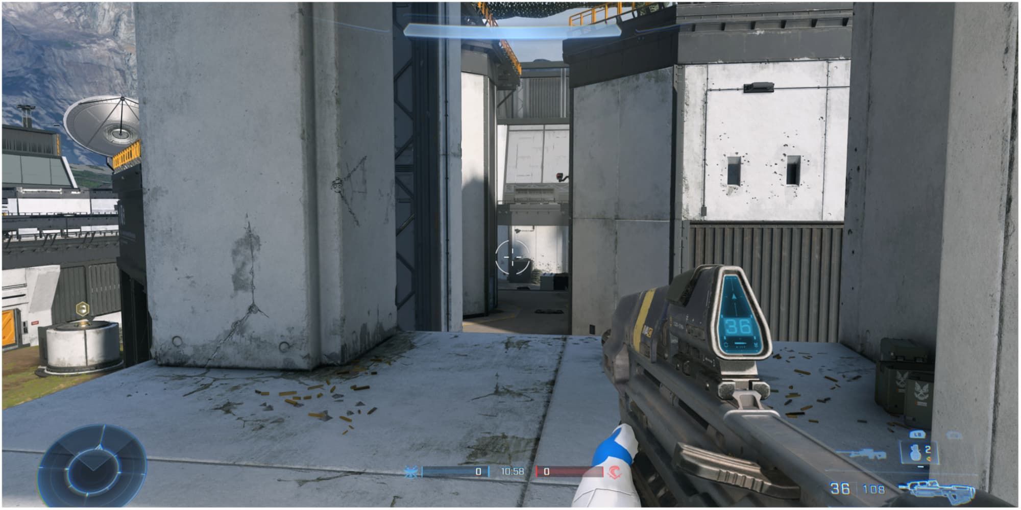 The Tower on Live Fire lets you watch over most of the map in Halo Infinite