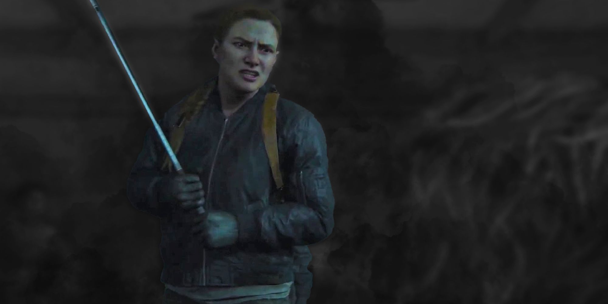 Abby holding the golf club in The Last of Us Part 2