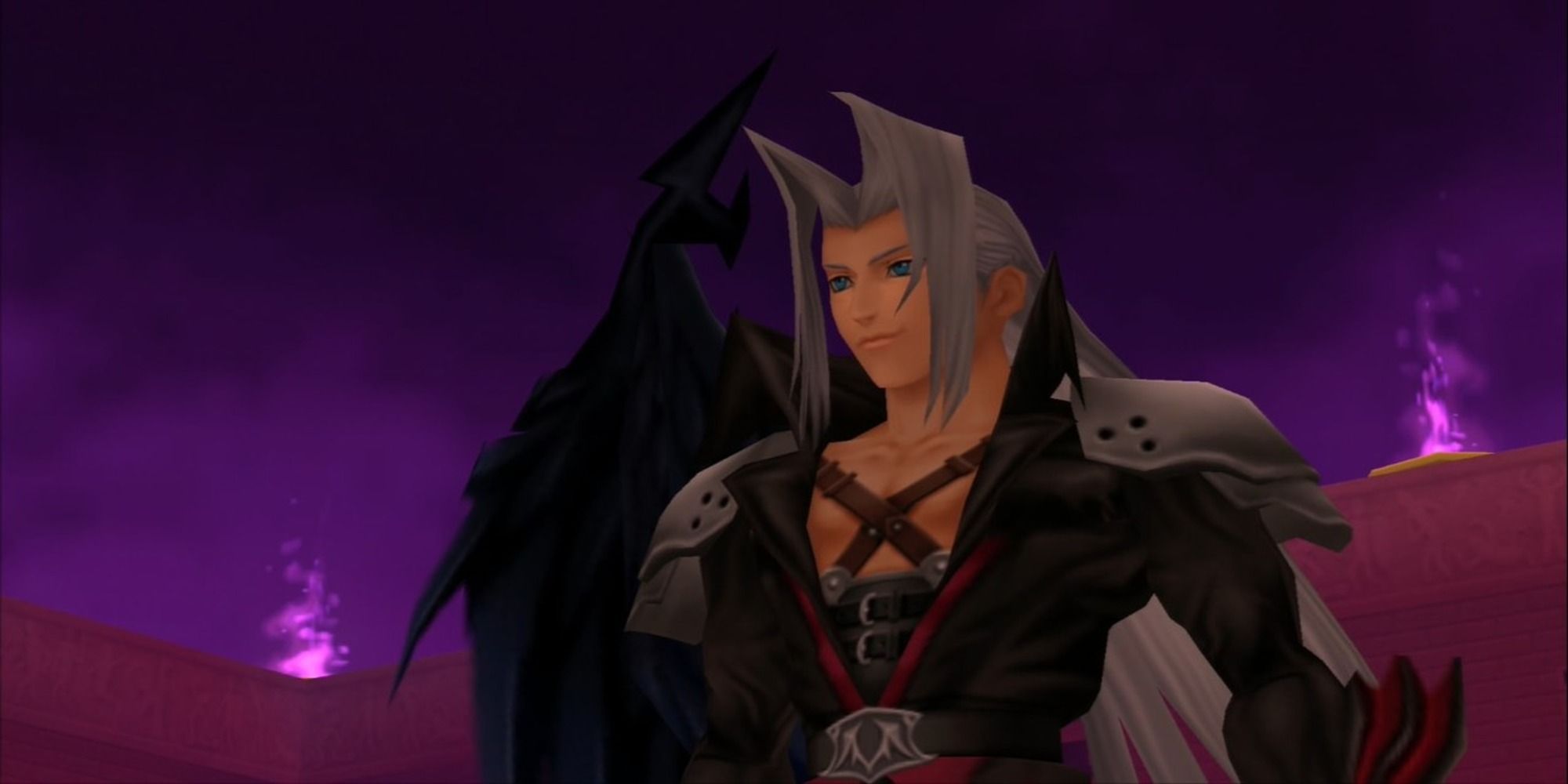 Kingdom Hearts Final Mix Sephiroth preparing for battle