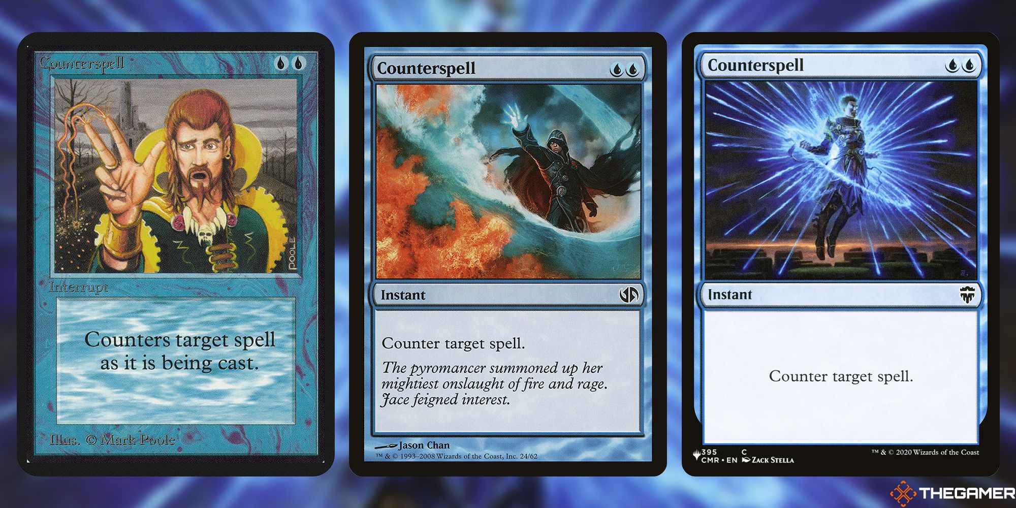 Three frames of MTG's Counterspell