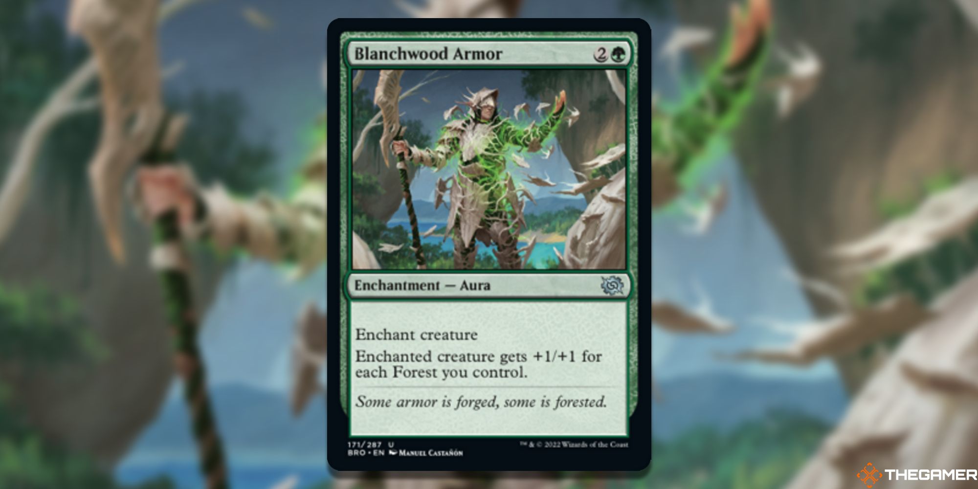 Magic The Gathering The Best Enchantments In The Brothers' War Blanchwood Armor