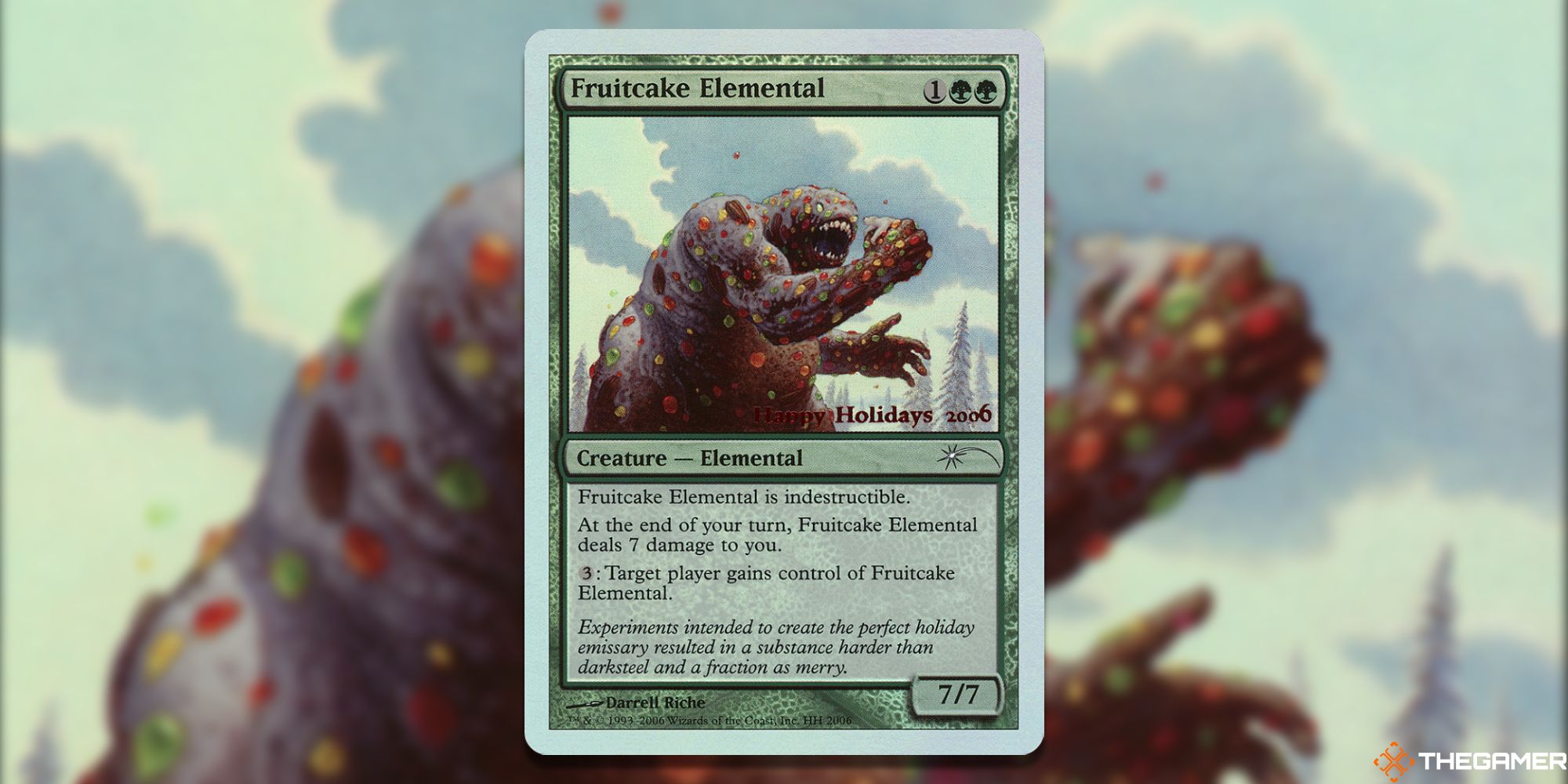 Magic The Gathering – Every Holiday Promo Card, Ranked Fruitcake Elemental