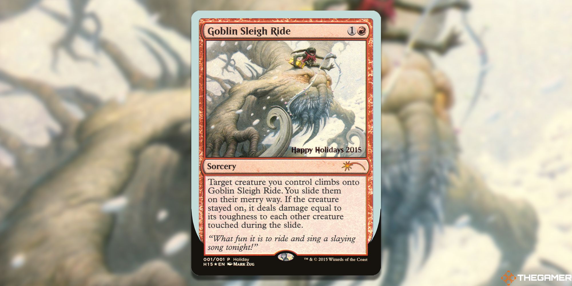 Magic The Gathering – Every Holiday Promo Card, Ranked Goblin Sleigh Ride