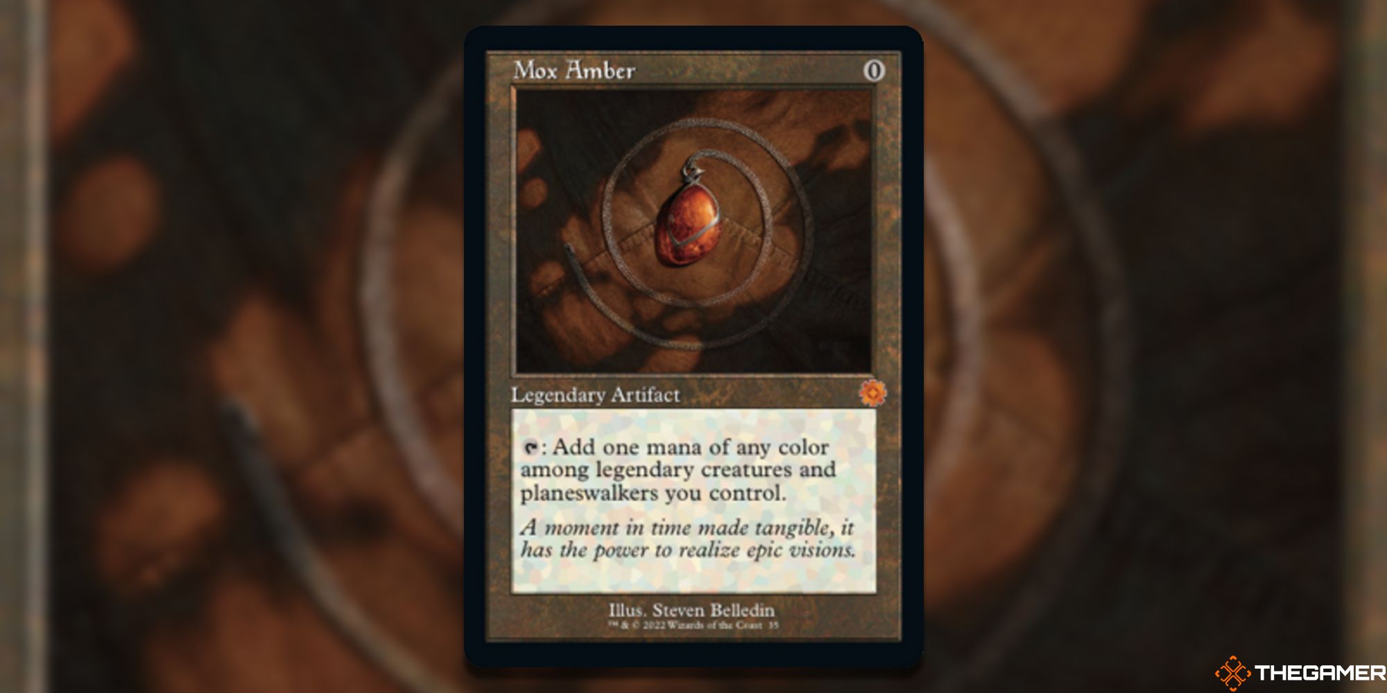 Magic The Gathering – The 10 Most Valuable Cards In The Brothers' War Mox Amber Retro Frame