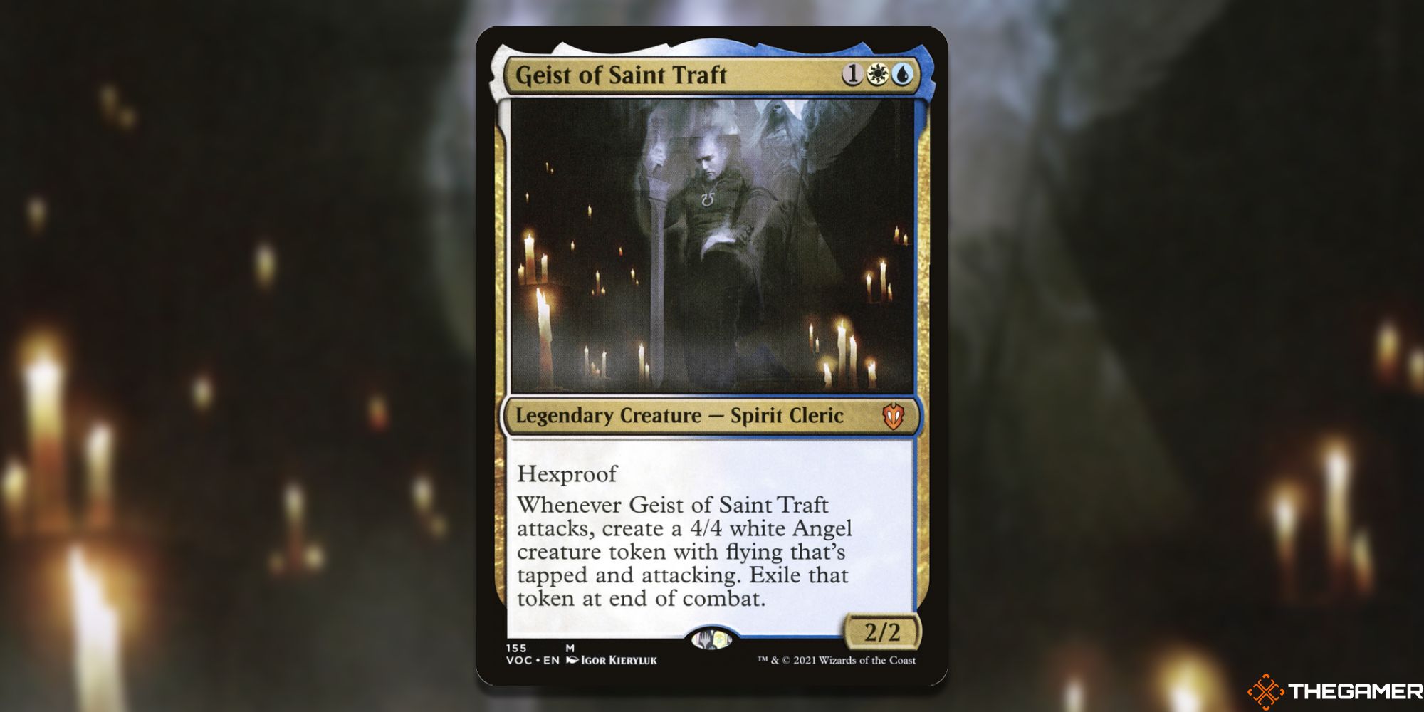 Image of the Geist of Saint Traft card in Magic: The Gathering, with art by Igor Kierluk