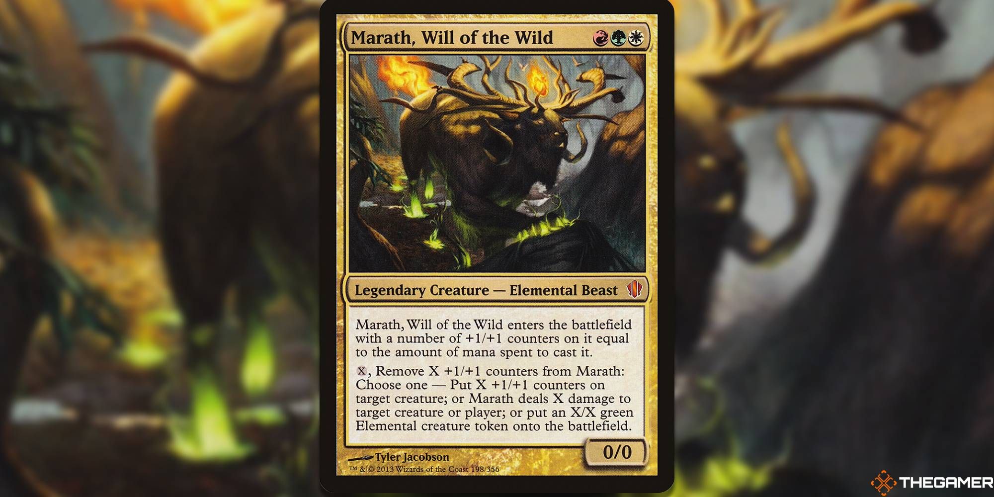 Image of the Marath, Will of the Wild card from Magic: The Gathering with art by Tyler Jacobson