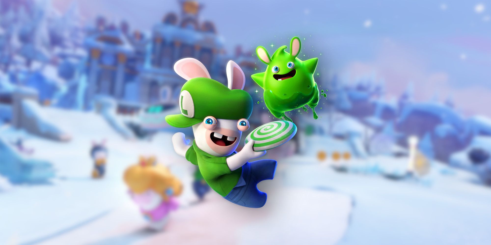 Rabbid Luigi in Mario Rabbids: Sparks of Hope