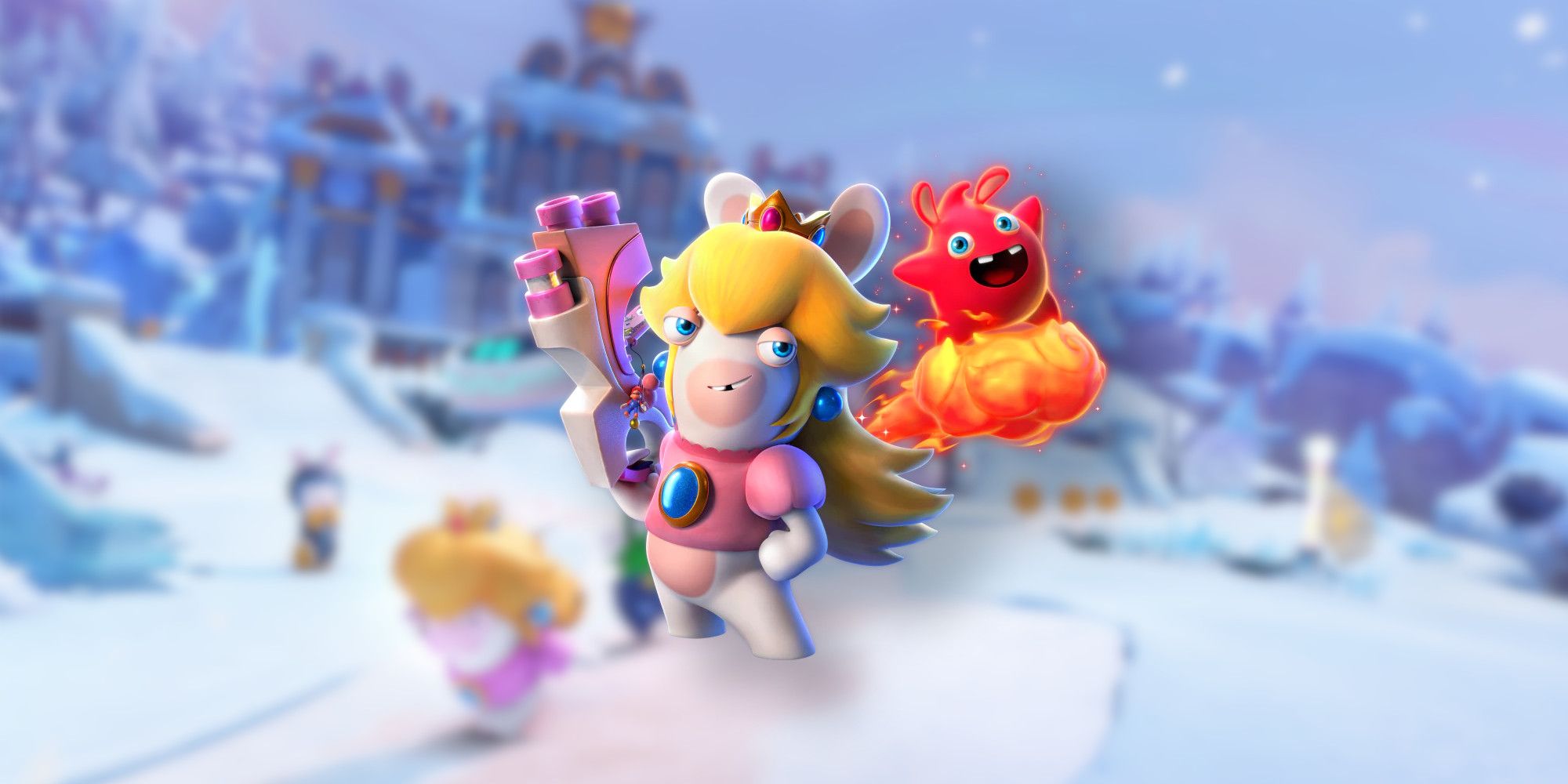 Rabbid Peach in Mario Rabbids: Sparks of Hope