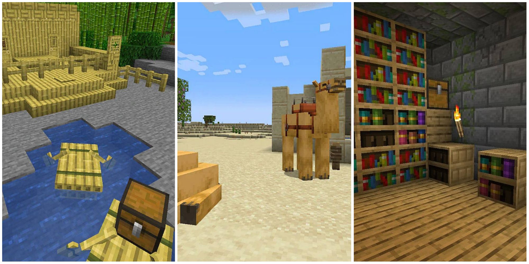 Minecraft: 1.20 CHISELED BOOKSHELF BUILD HACKS! in 2023