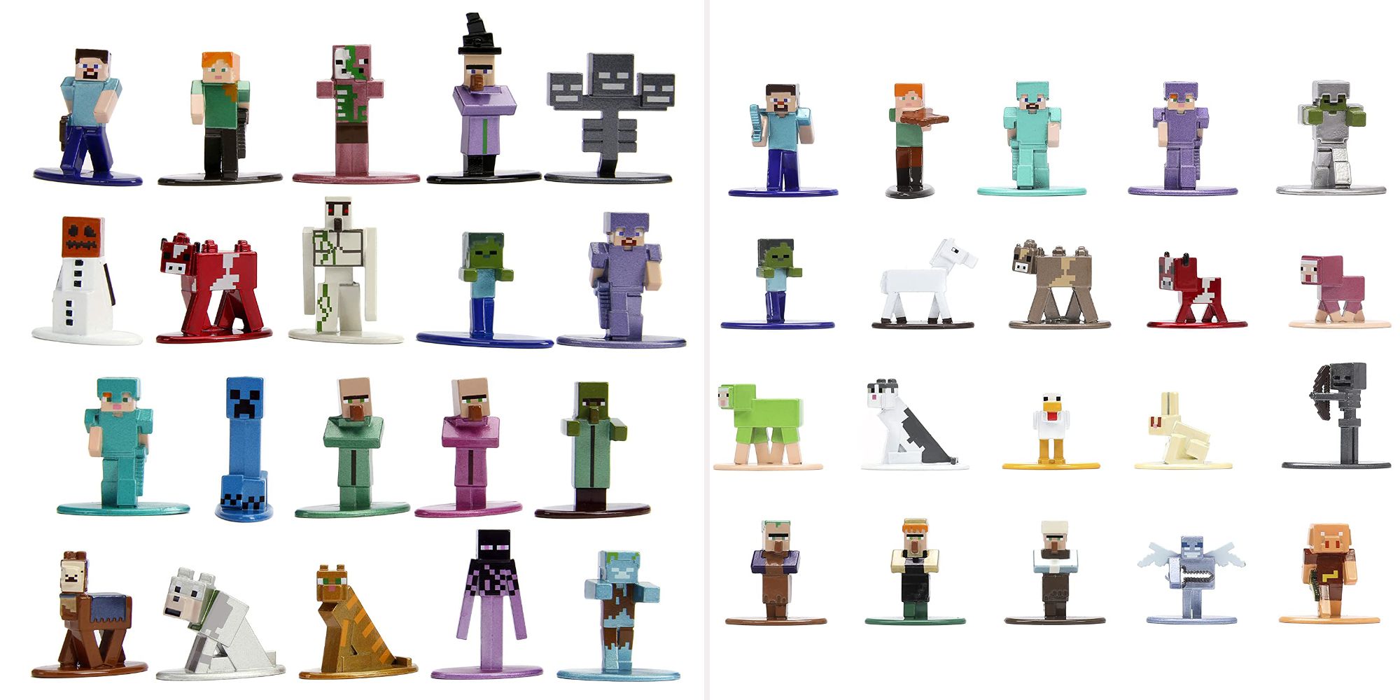 Minecraft Die Cast Figures Wave 2 and Wave 6